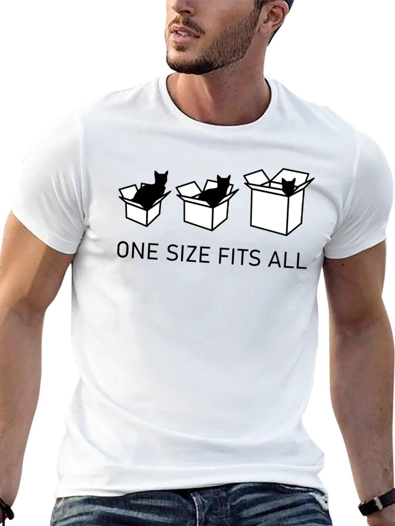 One Size Fits All Cat T-Shirt