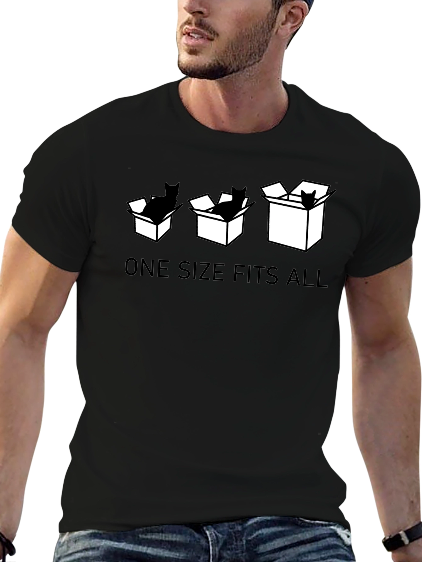 One Size Fits All Cat T-Shirt