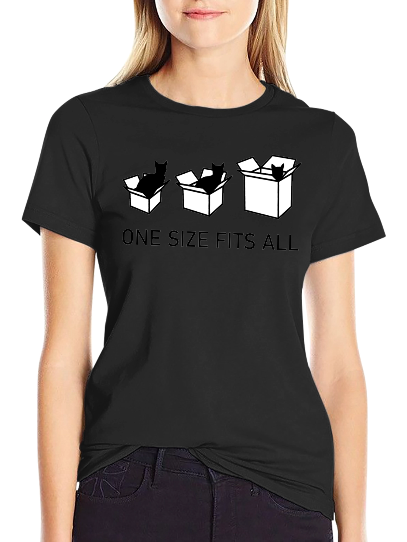 One Size Fits All Cat T-Shirt