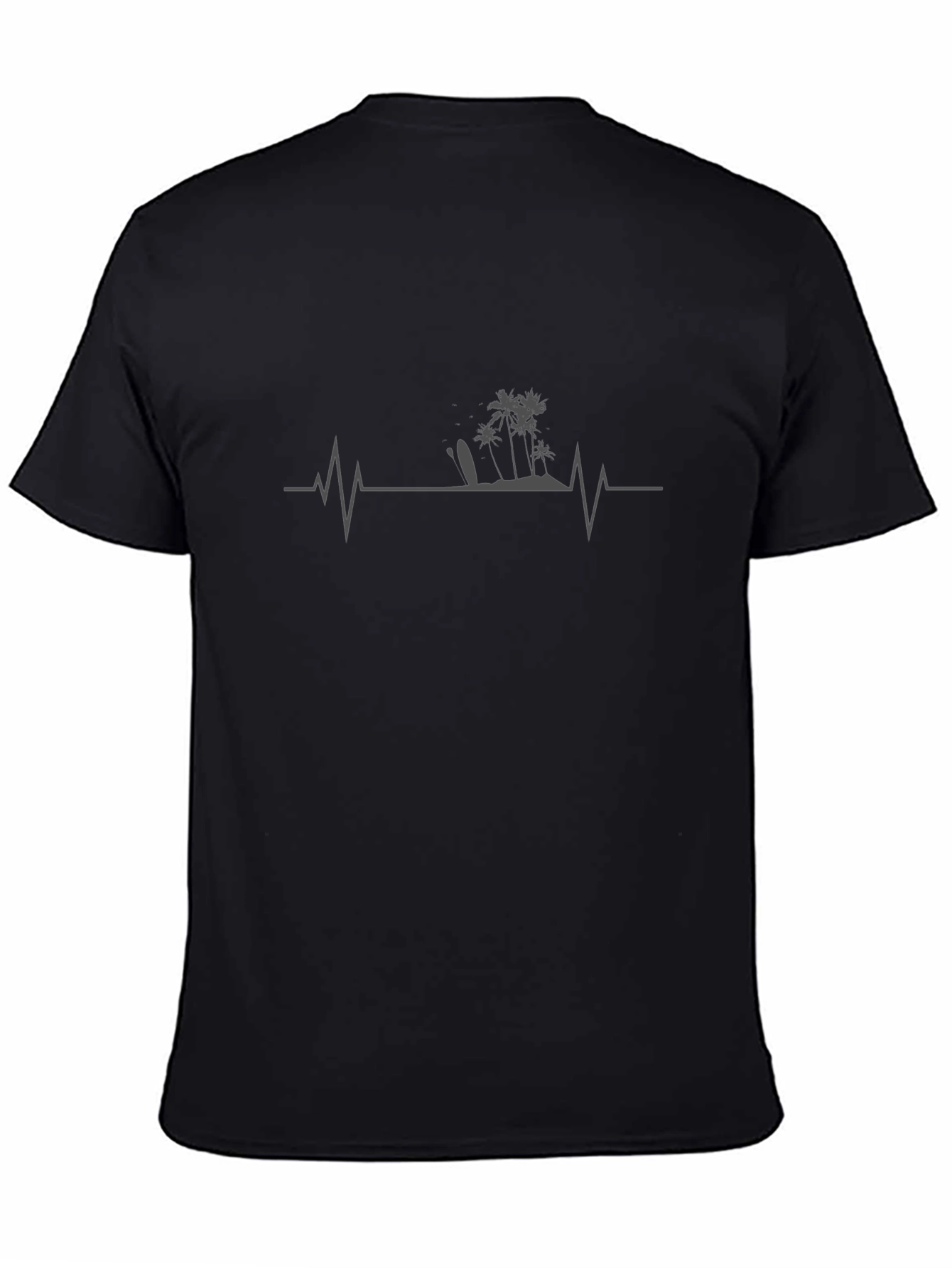 Island Life Pulse Mens T-Shirt - Black