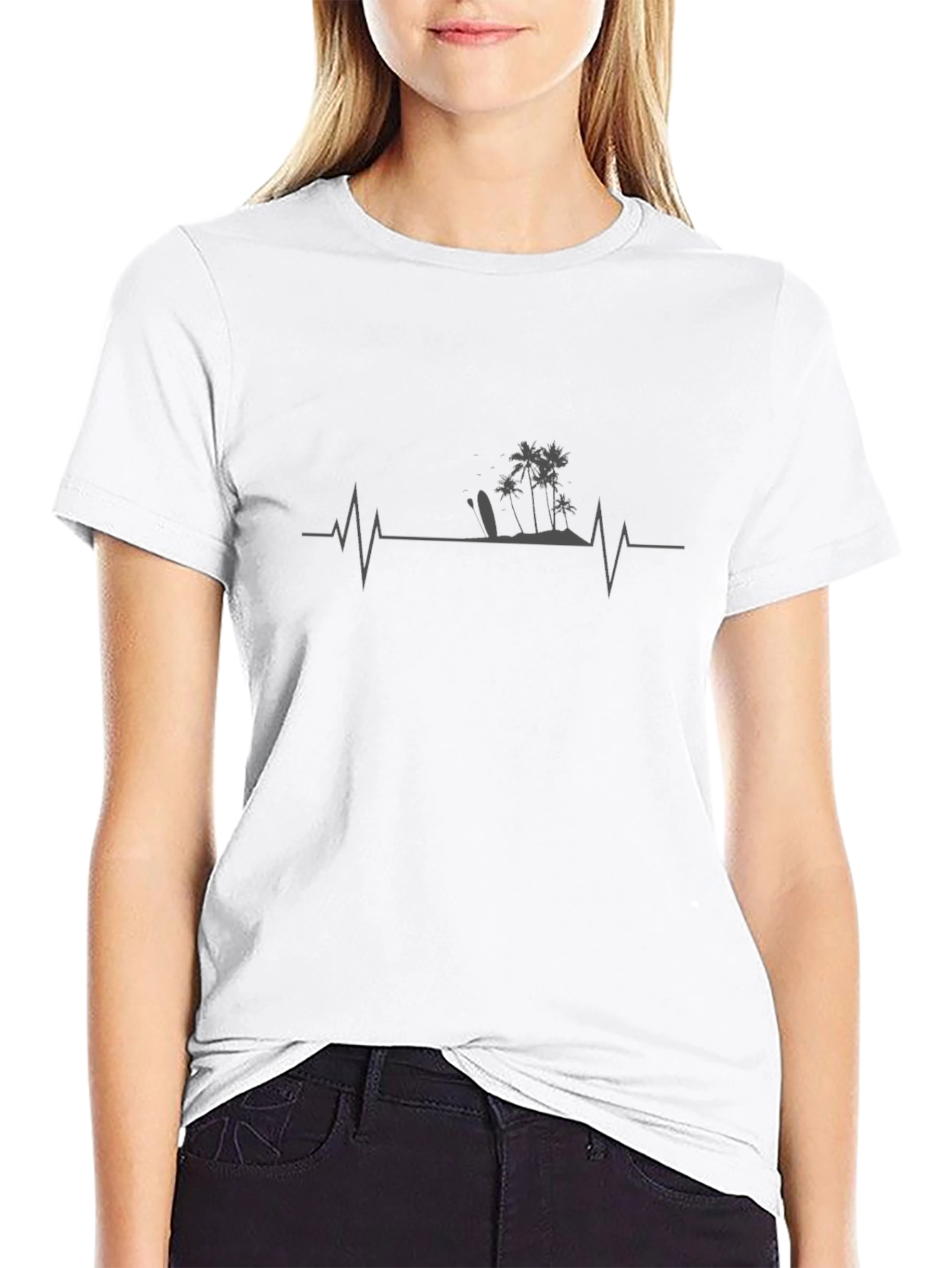 Island Life Pulse Mens T-Shirt - Black