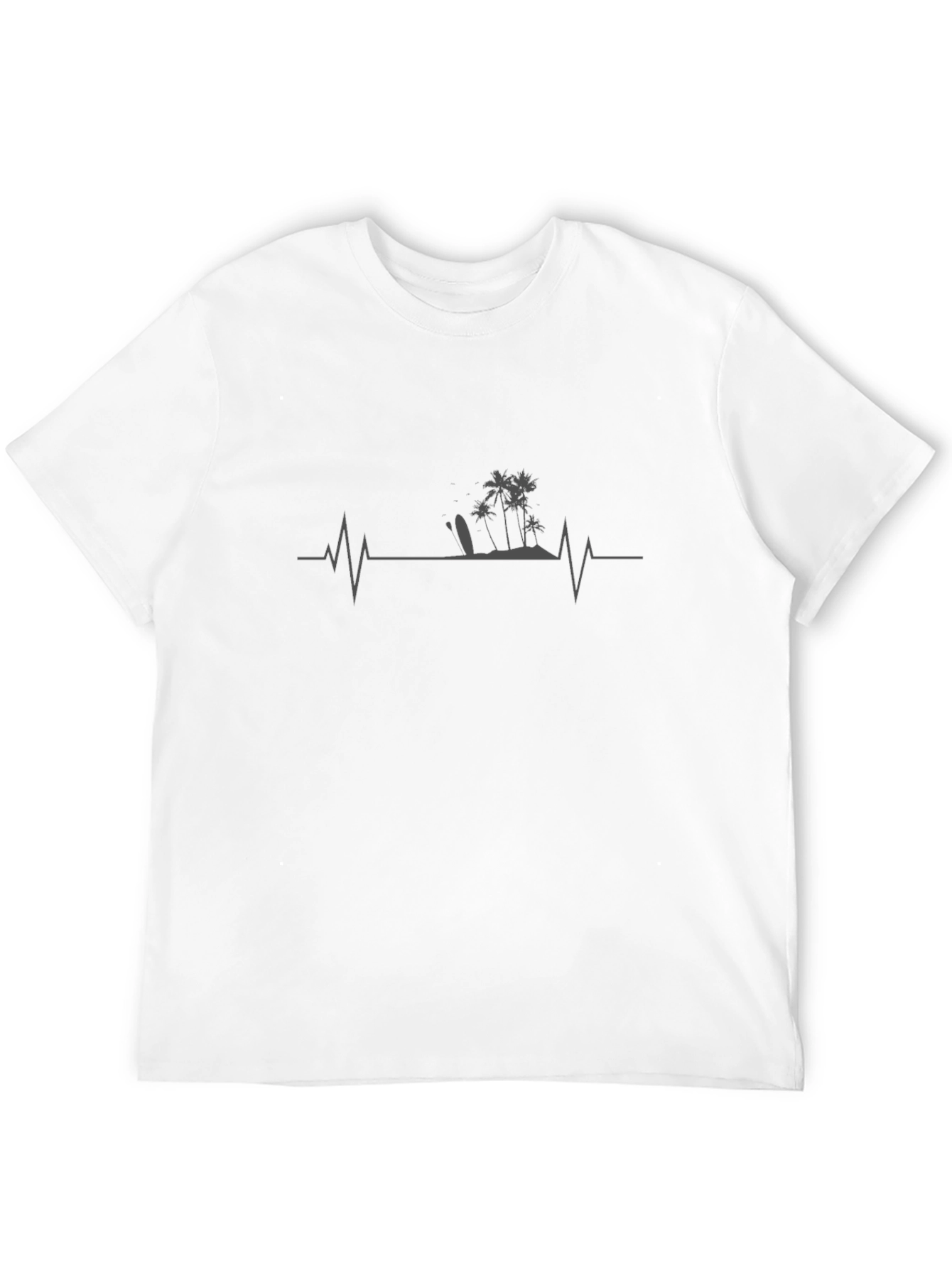Island Life Pulse Mens T-Shirt - Black