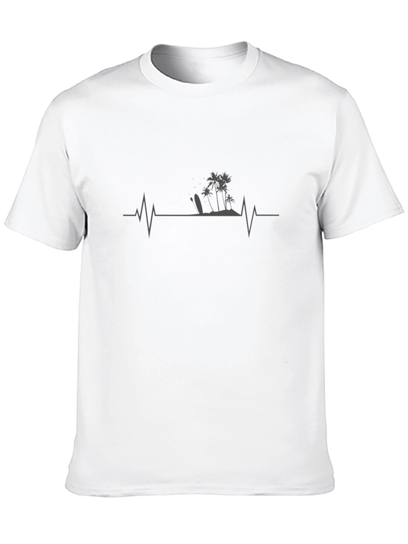 Island Life Pulse Mens T-Shirt - Black