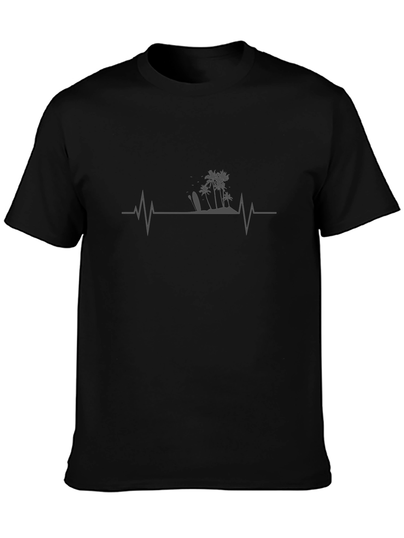 Island Life Pulse Mens T-Shirt - Black