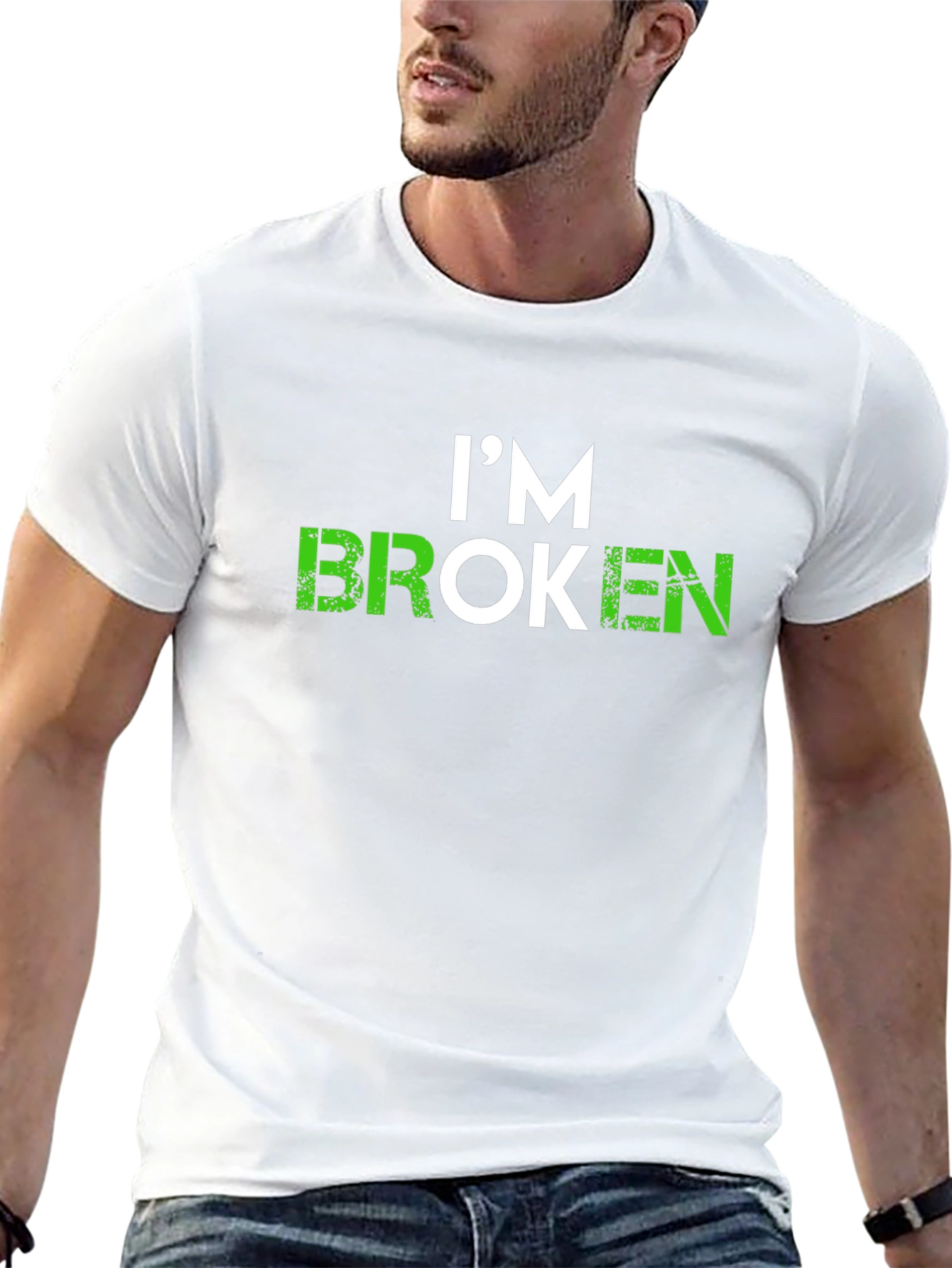 Im Broken Graphic T-Shirt - Soft Black Tee