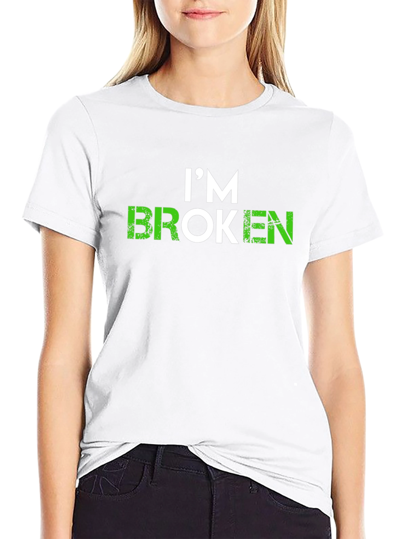 Im Broken Graphic T-Shirt - Soft Black Tee