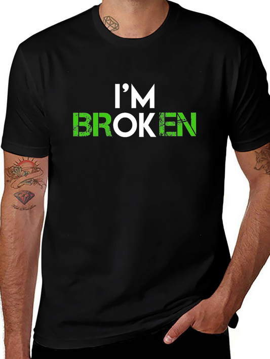 Im Broken Graphic T-Shirt - Soft Black Tee