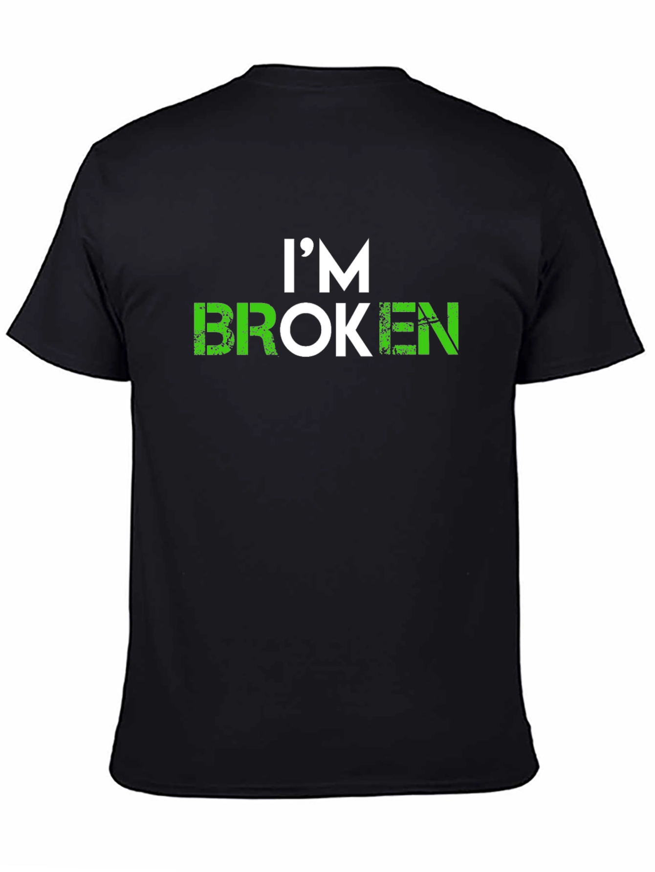 Im Broken Graphic T-Shirt - Soft Black Tee