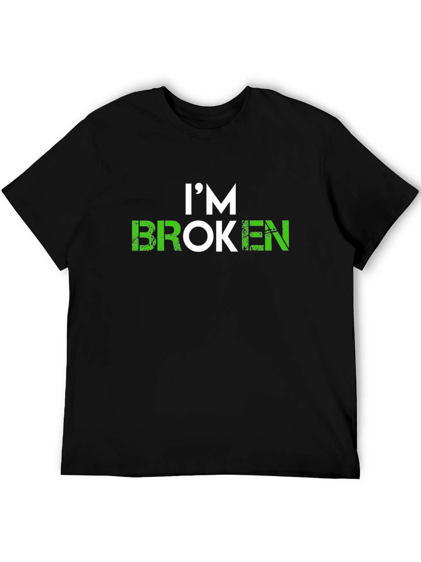 Im Broken Graphic T-Shirt - Soft Black Tee