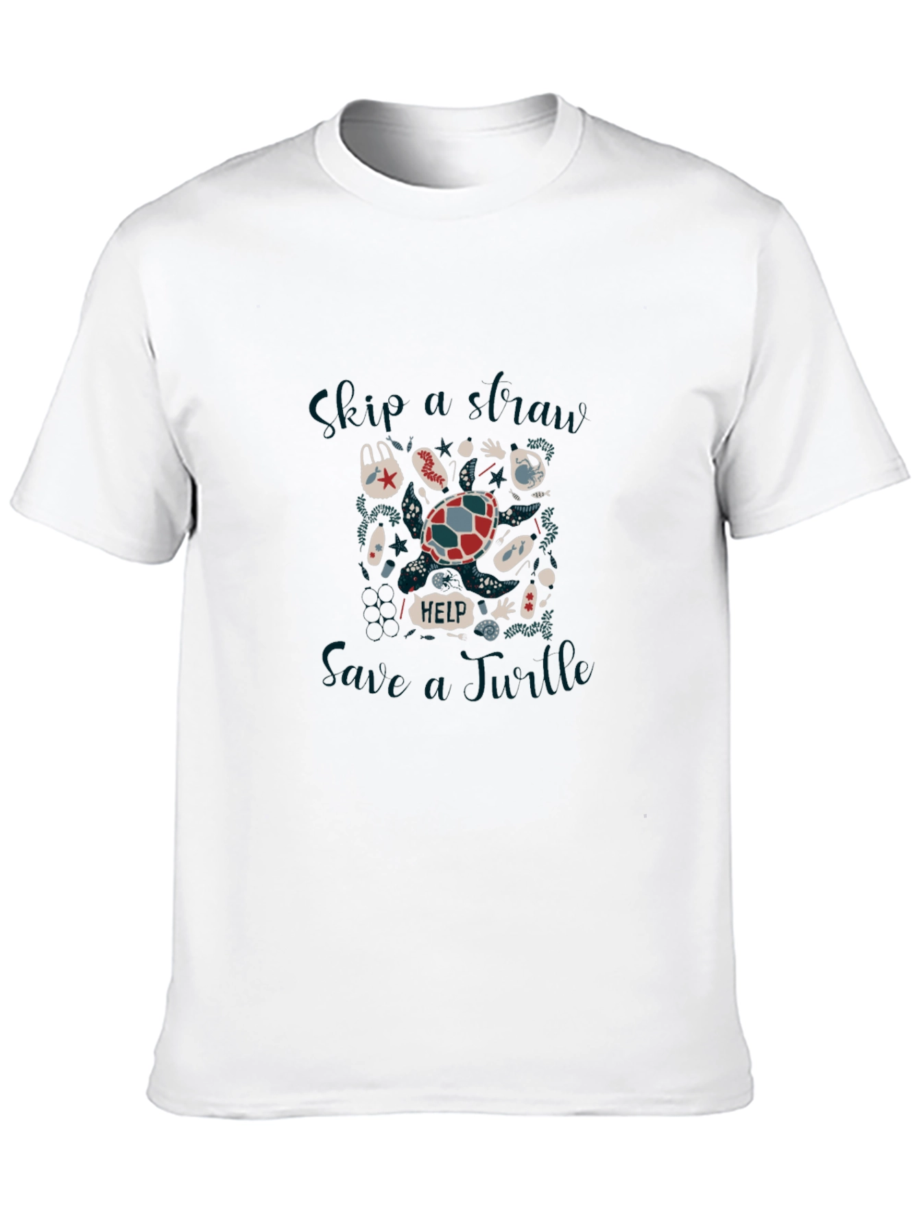 Eco-Friendly Save the Ocean Graphic Tee