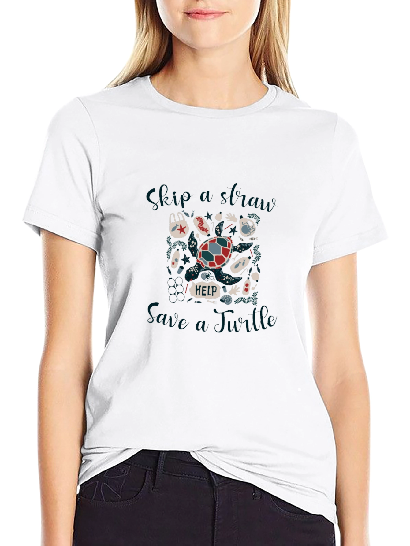 Eco-Friendly Save the Ocean Graphic Tee