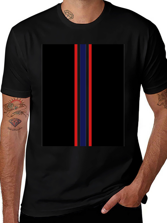 Striped Graphic Tee - Bold Style Comfortable Fit