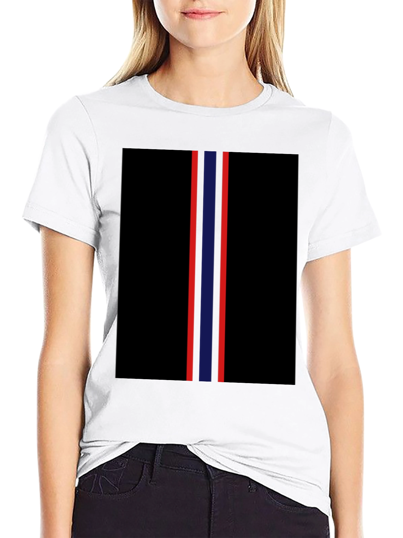 Striped Graphic Tee - Bold Style Comfortable Fit