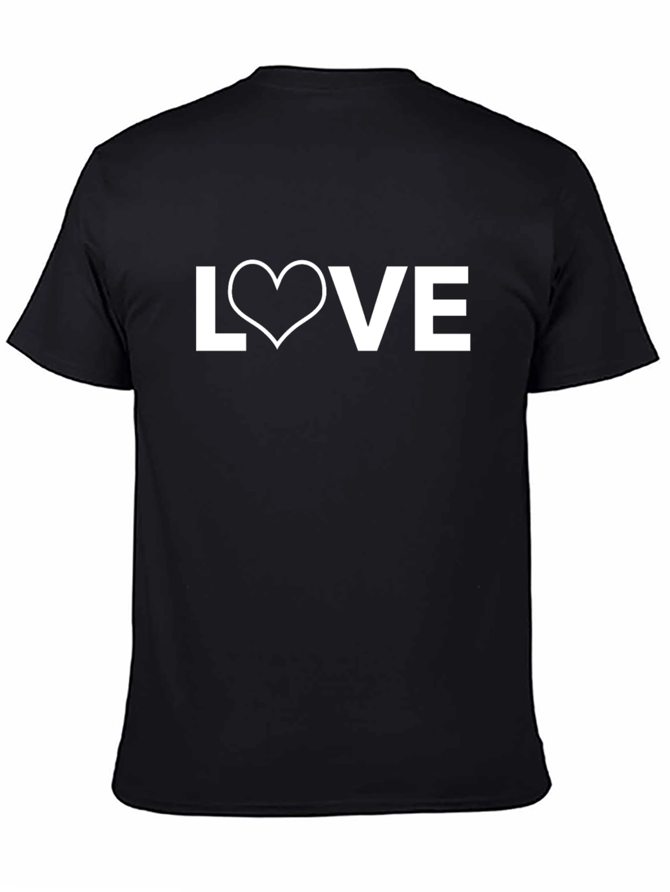 Love Heart Graphic Tee - Classic Black T-Shirt