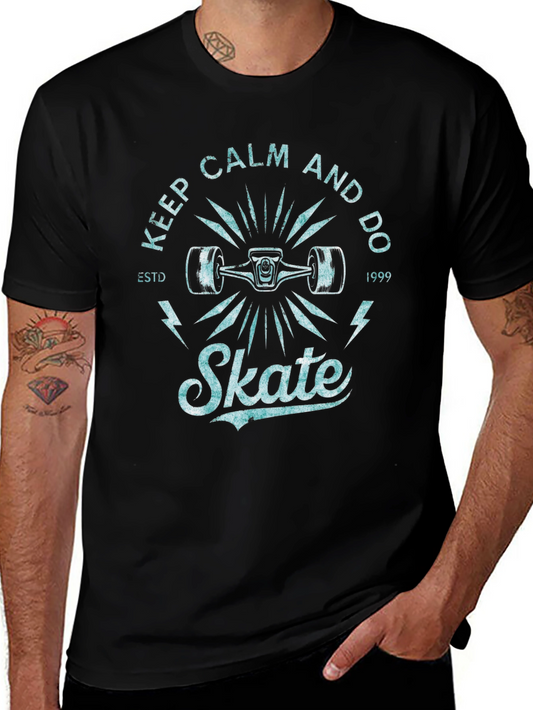 Keep Calm and Do Skate T-Shirt - Vintage Style