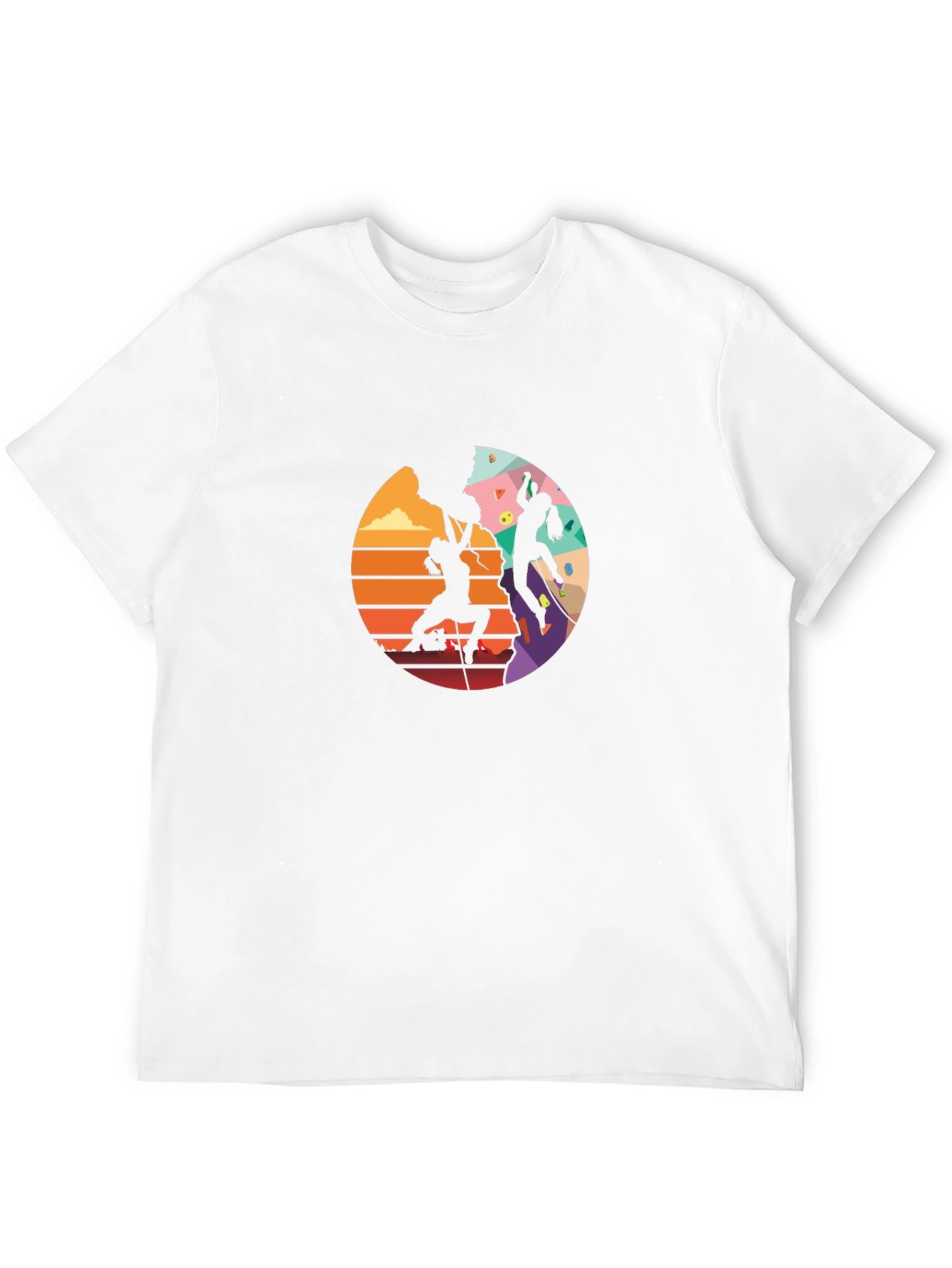Rock Climbing Silhouette Graphic Tee