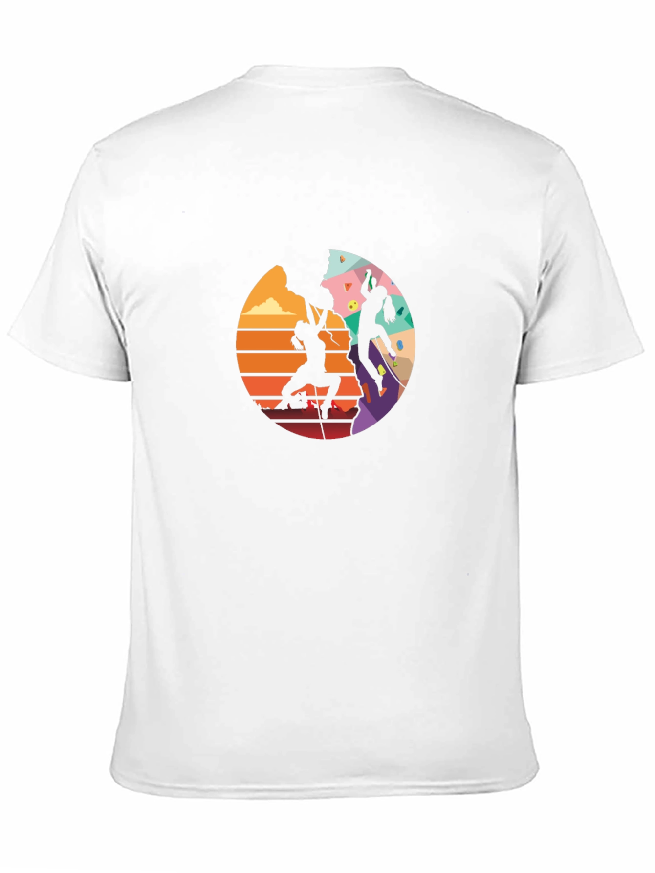 Rock Climbing Silhouette Graphic Tee