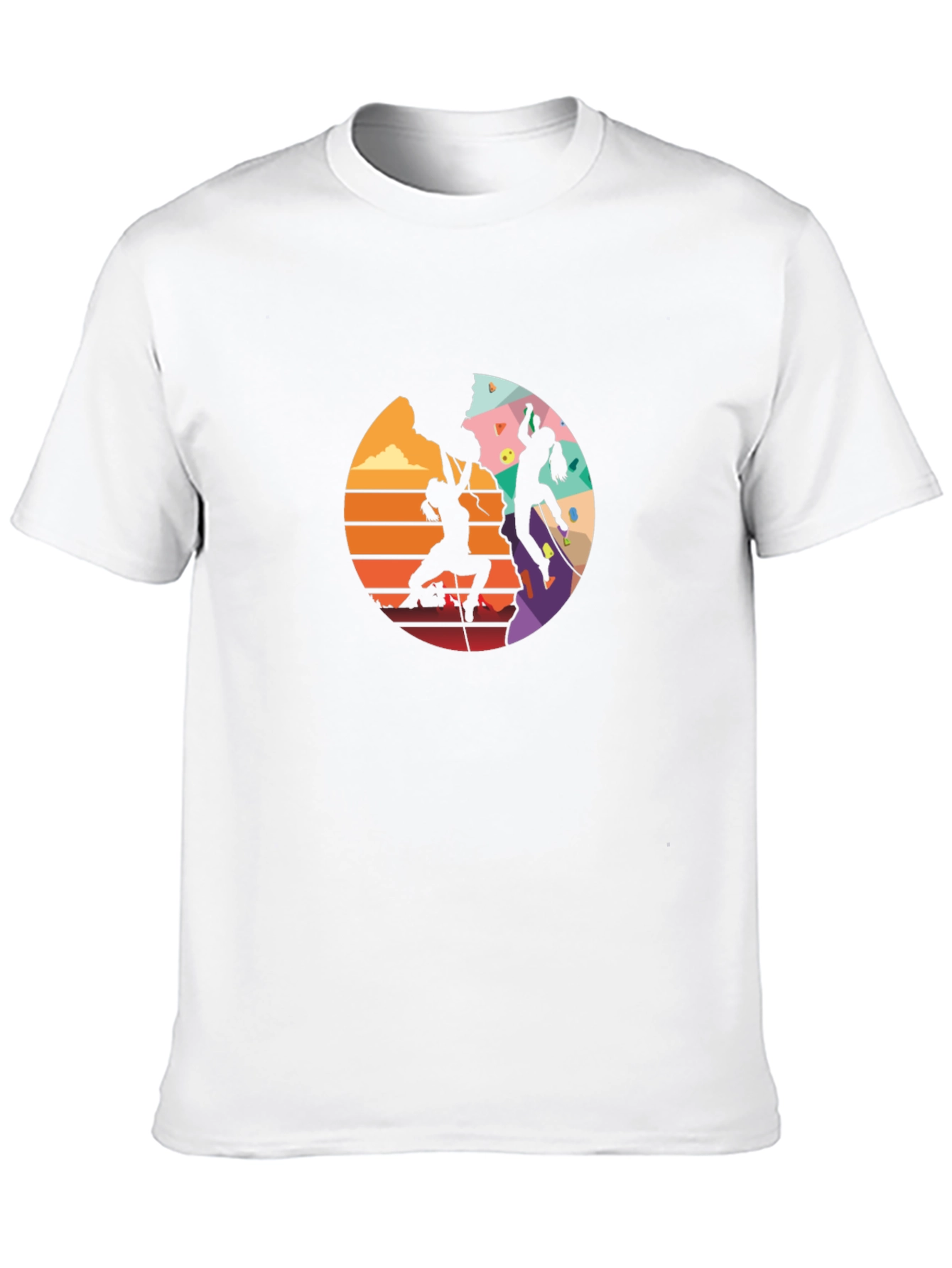 Rock Climbing Silhouette Graphic Tee