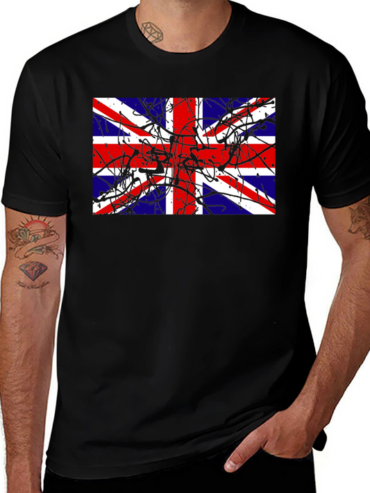 Union Jack Splatter Graphic T-Shirt