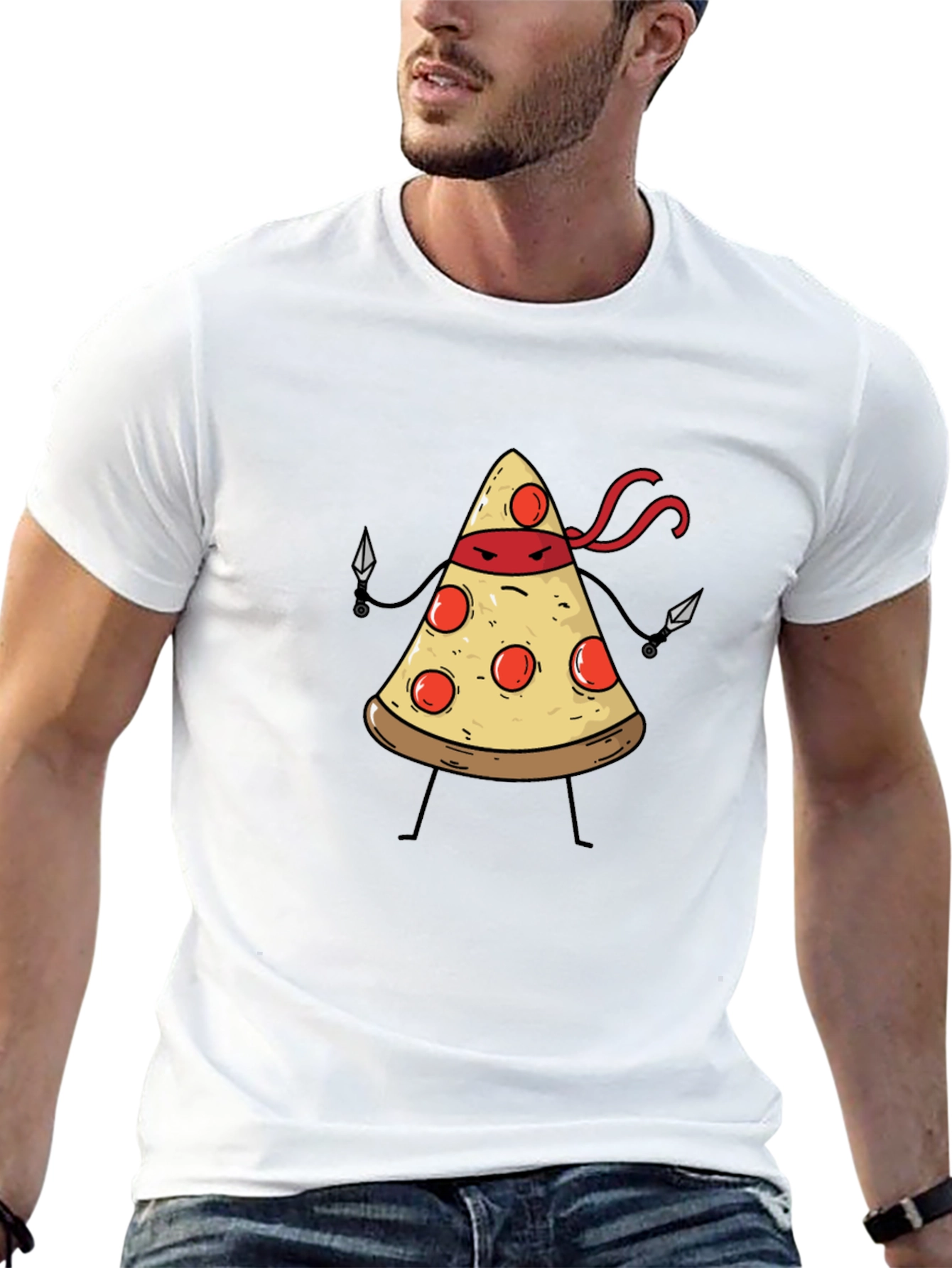 Pizza Ninja T-Shirt - Funny Graphic Tee