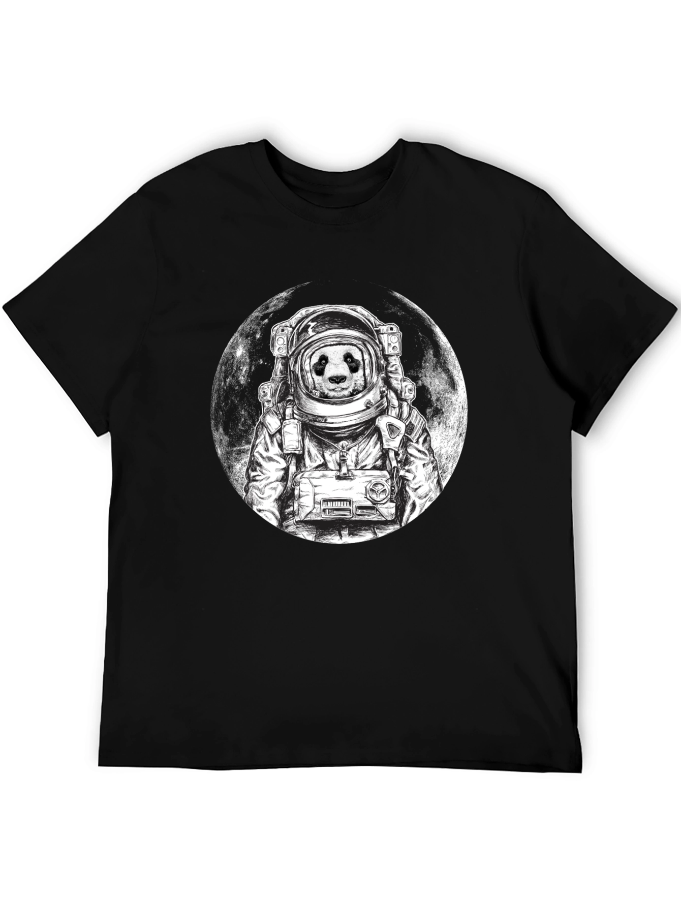 Panda Astronaut Graphic Tee - Space Panda T-Shirt