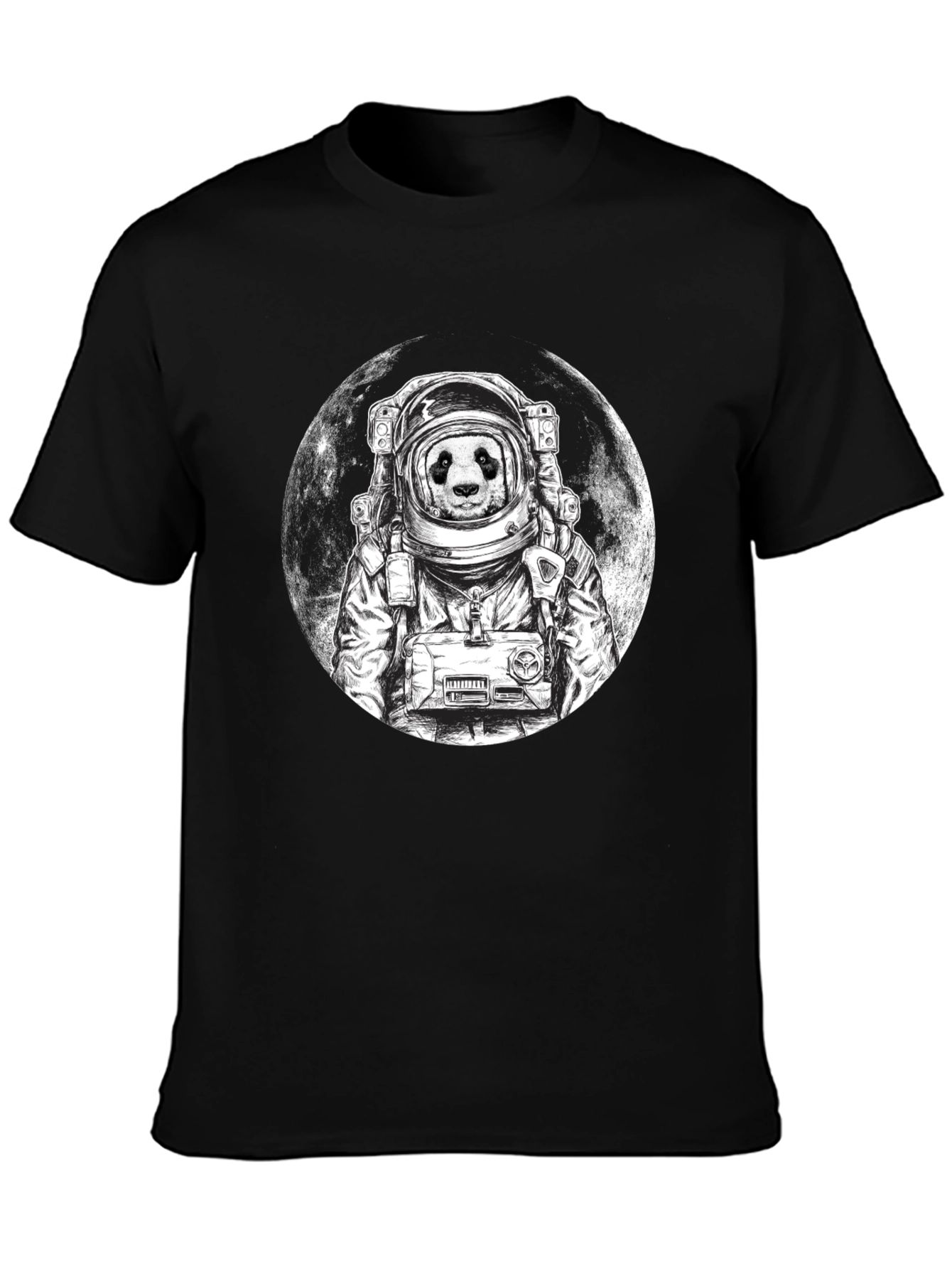 Panda Astronaut Graphic Tee - Space Panda T-Shirt