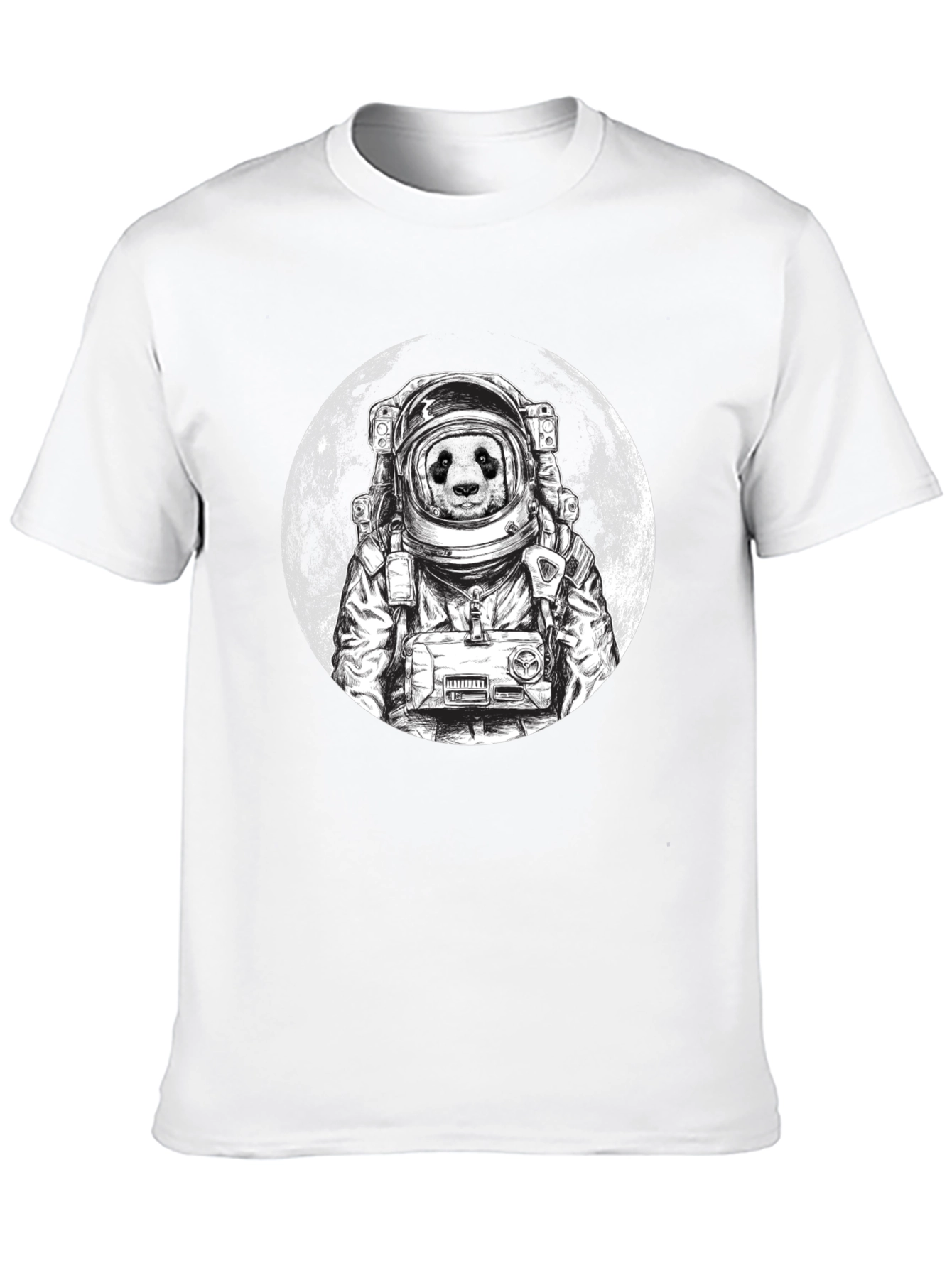 Panda Astronaut Graphic Tee - Space Panda T-Shirt