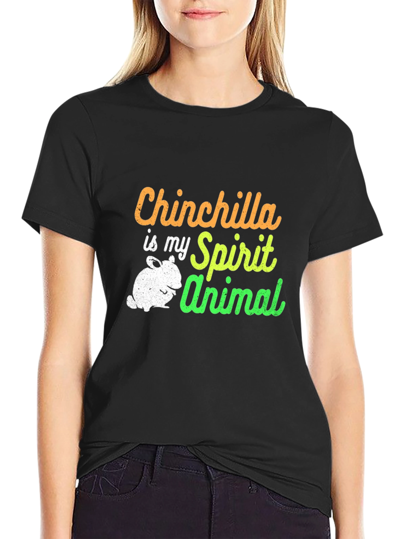 Chinchilla Spirit Animal Graphic Tee