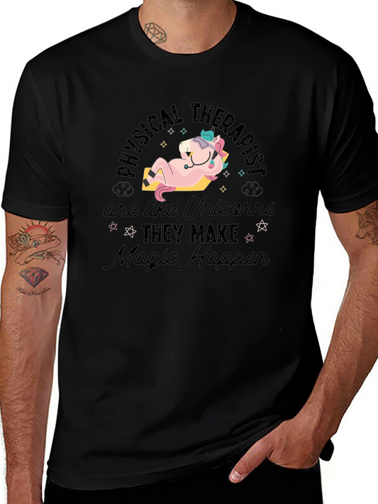 Physical Therapist Unicorn Tee - Magical Healing
