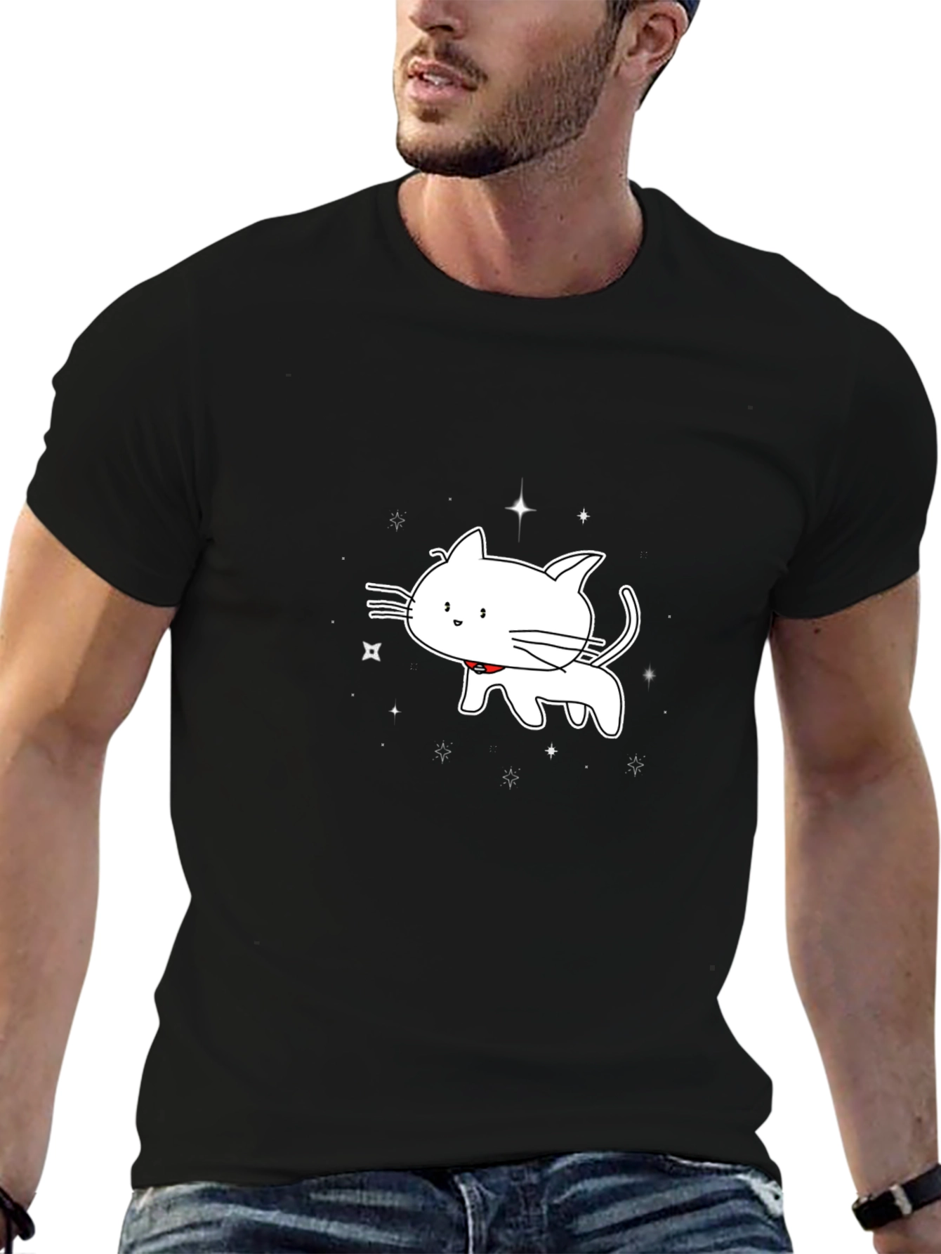 Cute Cartoon Cat T-Shirt