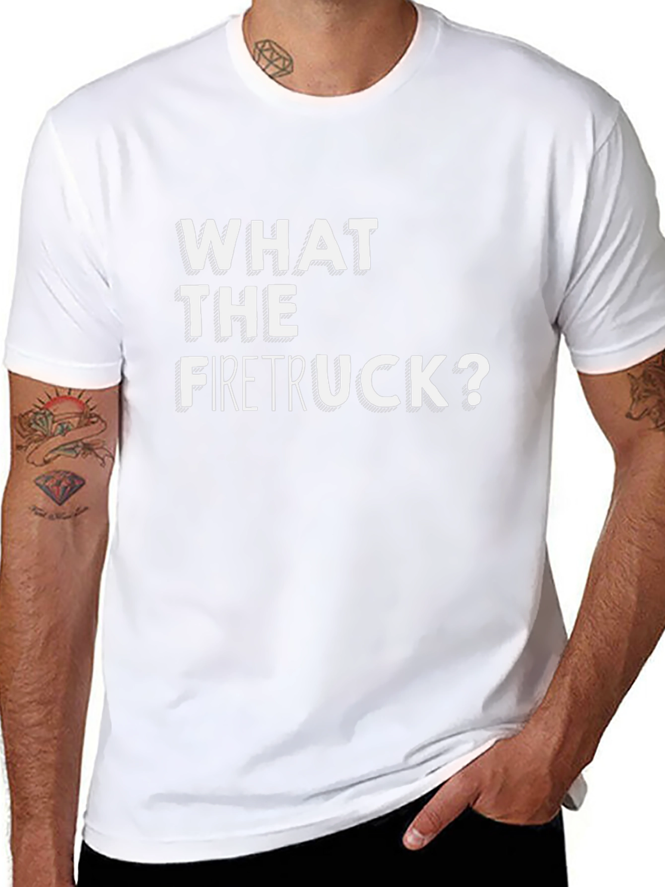 What The Firetruck? Graphic Tee - Funny Novelty Shirt