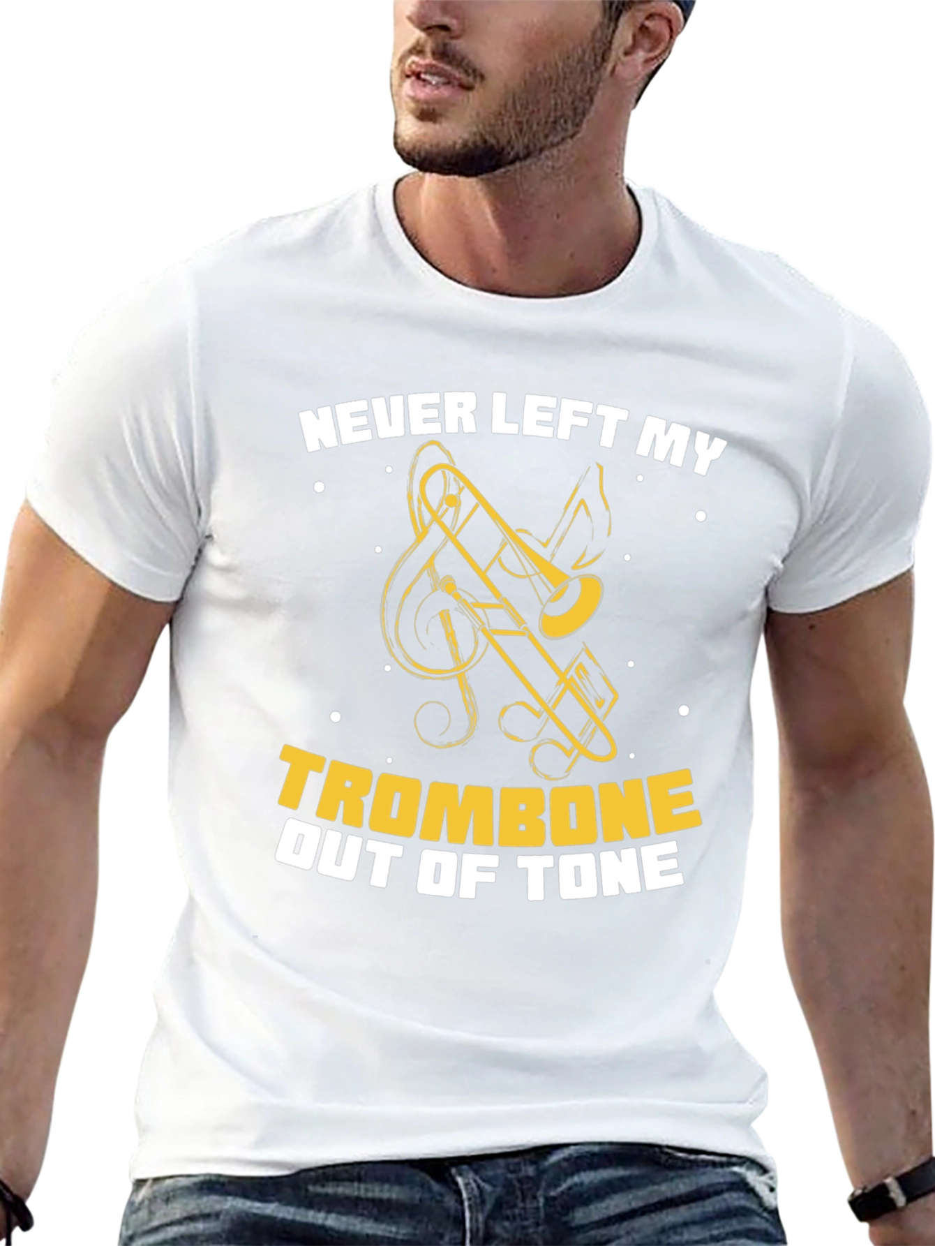 Never Left My Trombone Out Of Tone Graphic T-Shirt