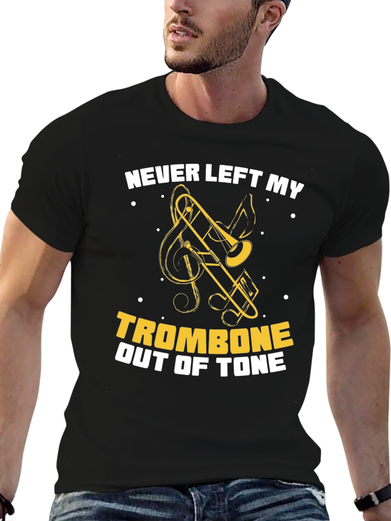 Never Left My Trombone Out Of Tone Graphic T-Shirt