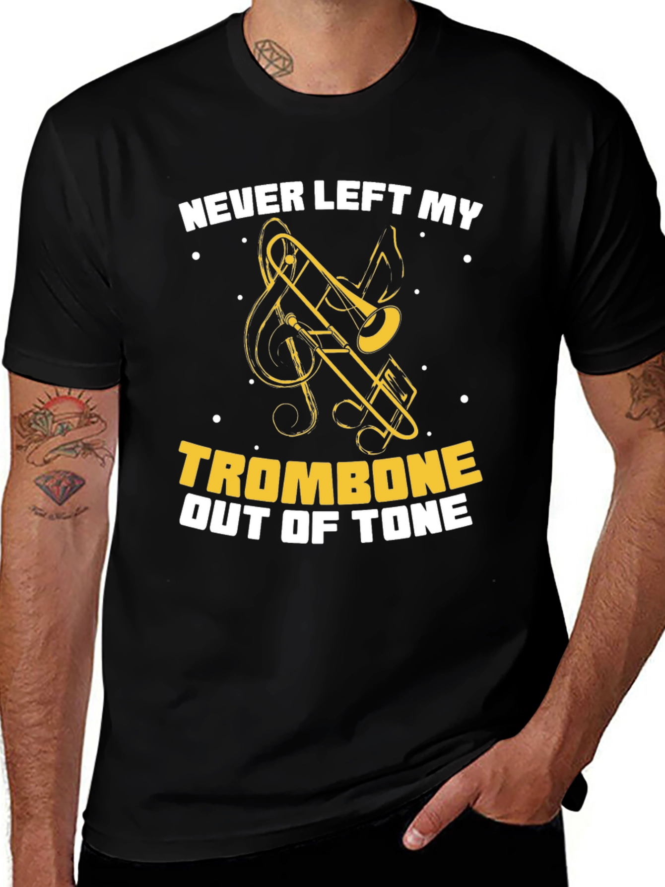 Never Left My Trombone Out Of Tone Graphic T-Shirt
