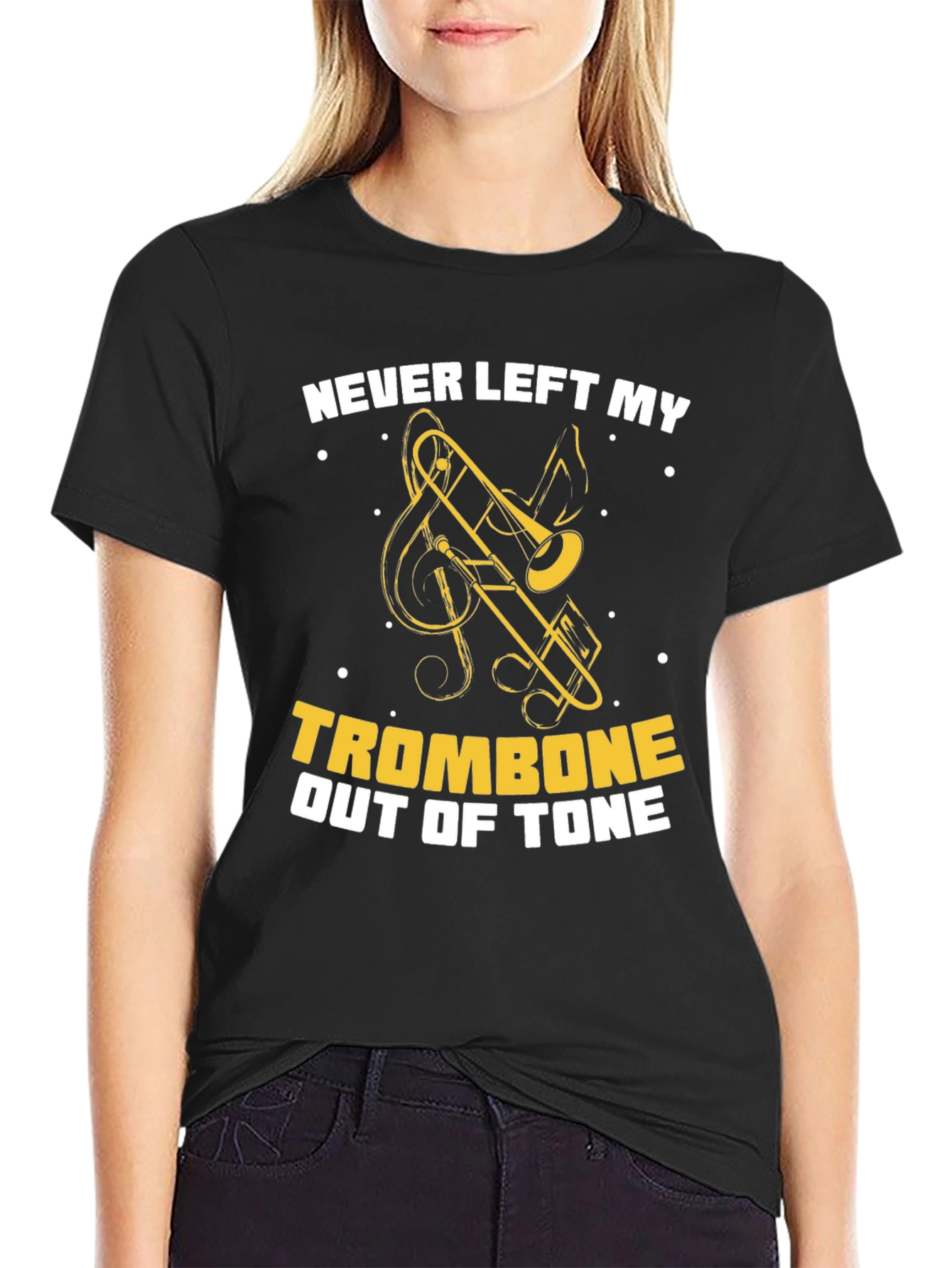 Never Left My Trombone Out Of Tone Graphic T-Shirt