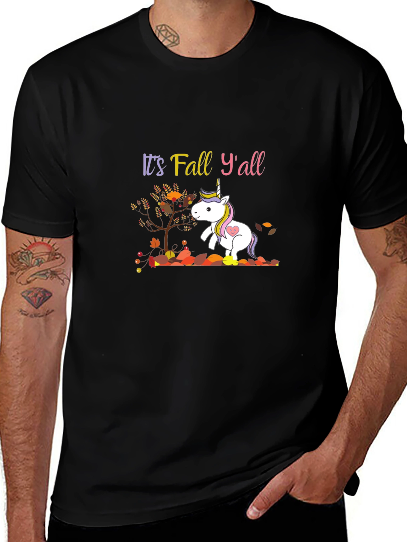 Its Fall Yall Unicorn T-Shirt