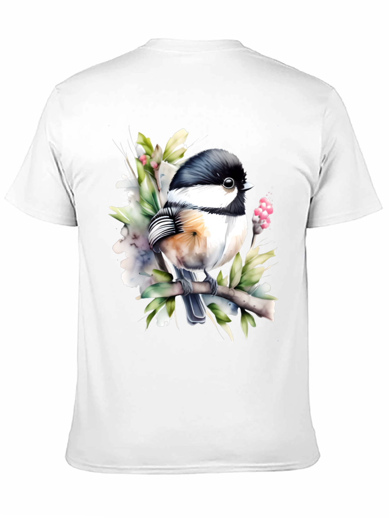 Chickadee Bird Graphic Tee - Nature Lover T-Shirt