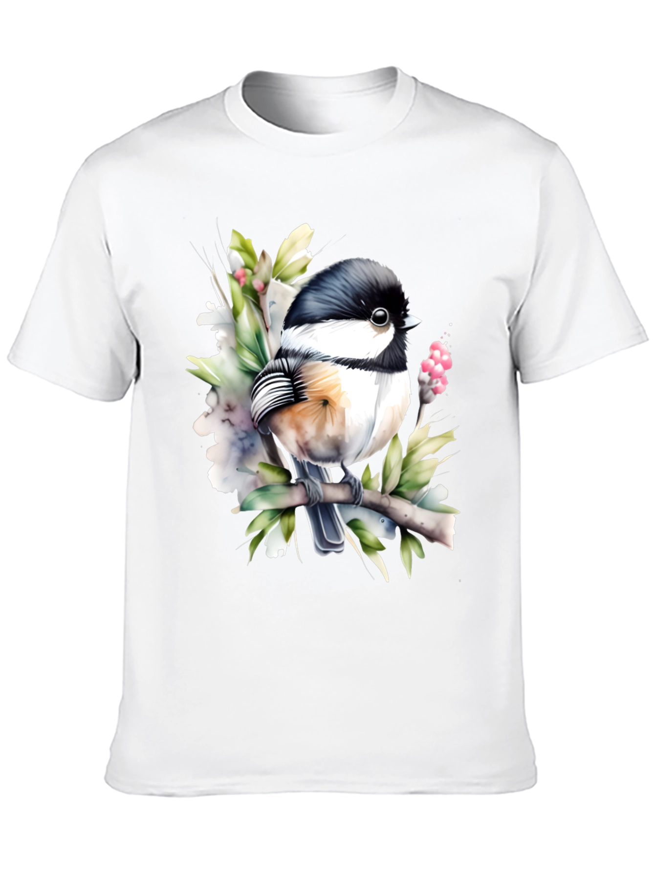 Chickadee Bird Graphic Tee - Nature Lover T-Shirt