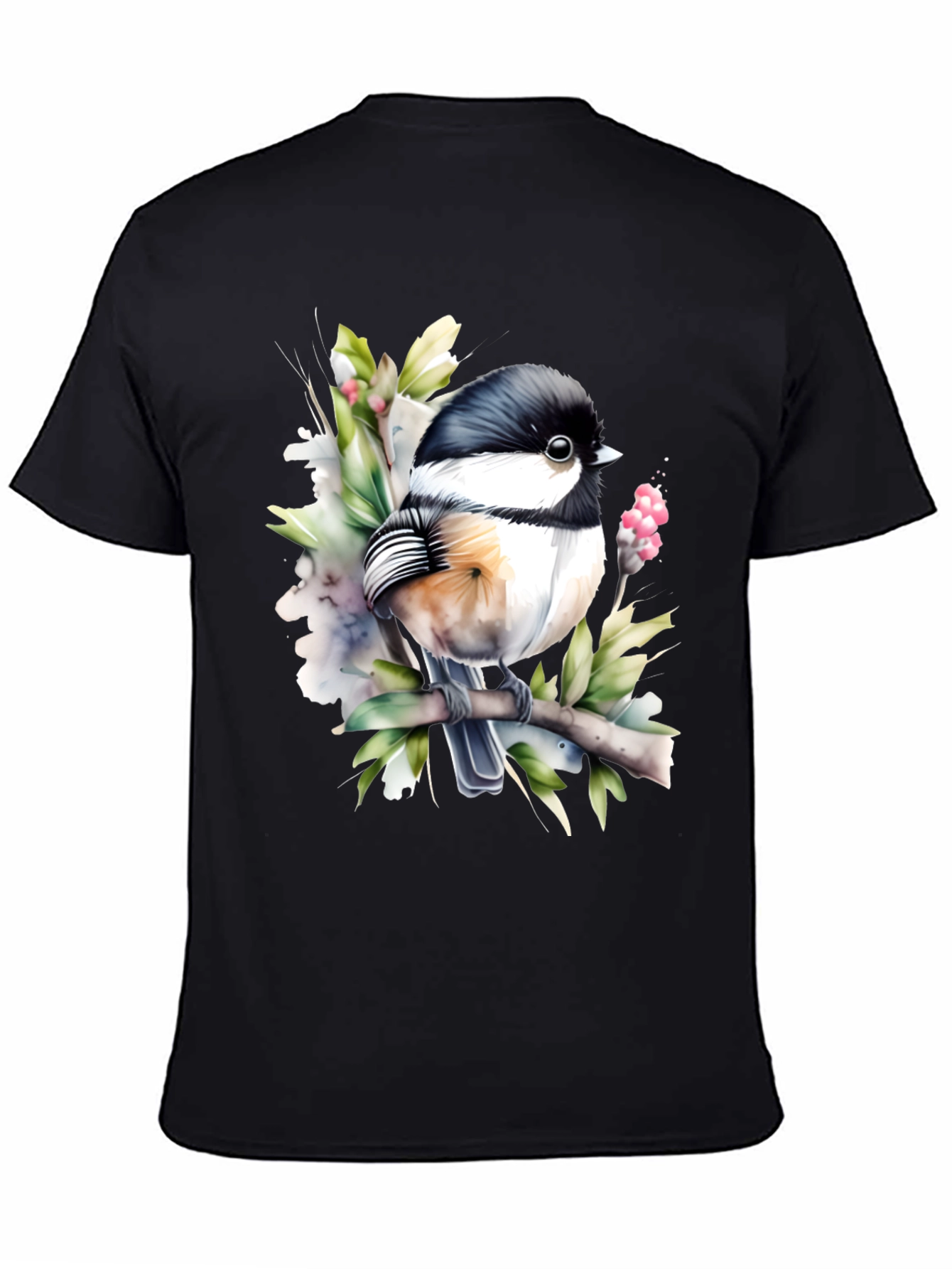 Chickadee Bird Graphic Tee - Nature Lover T-Shirt