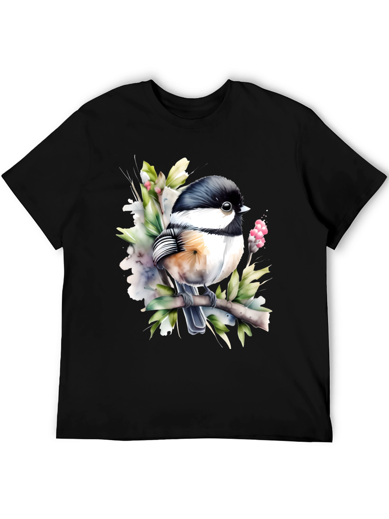 Chickadee Bird Graphic Tee - Nature Lover T-Shirt