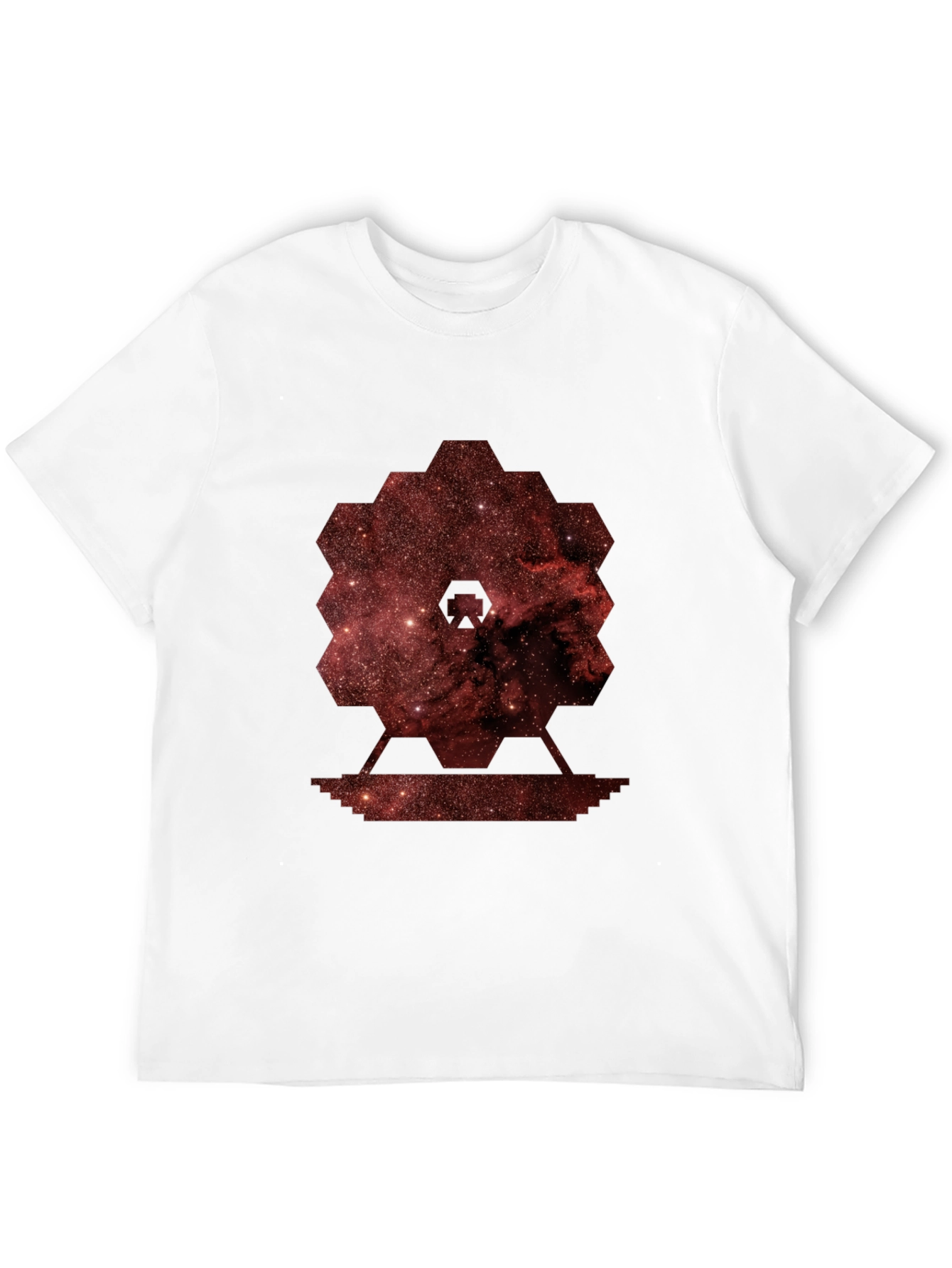Nebula Hexagon Graphic Tee - Soft Cotton Blend