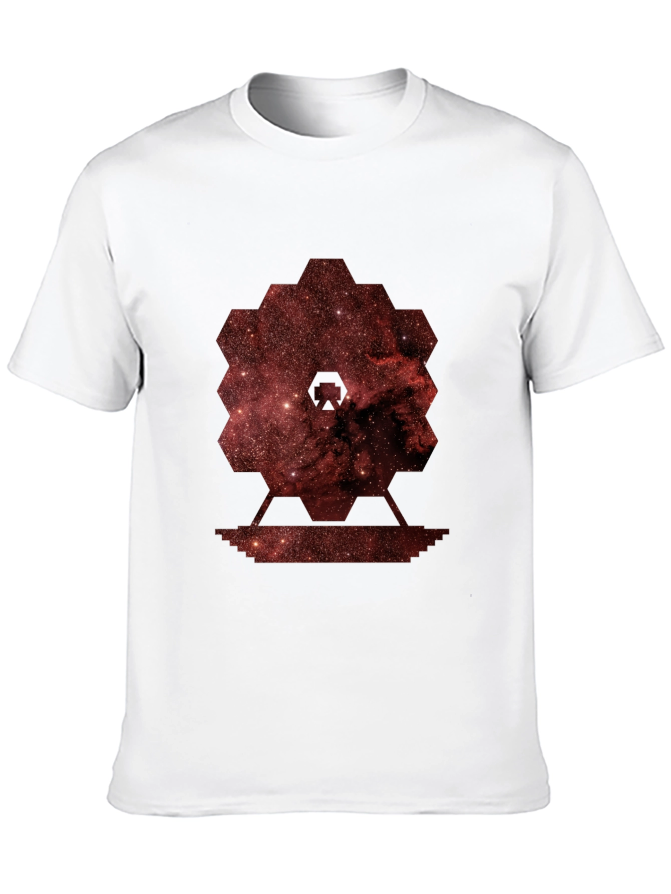 Nebula Hexagon Graphic Tee - Soft Cotton Blend
