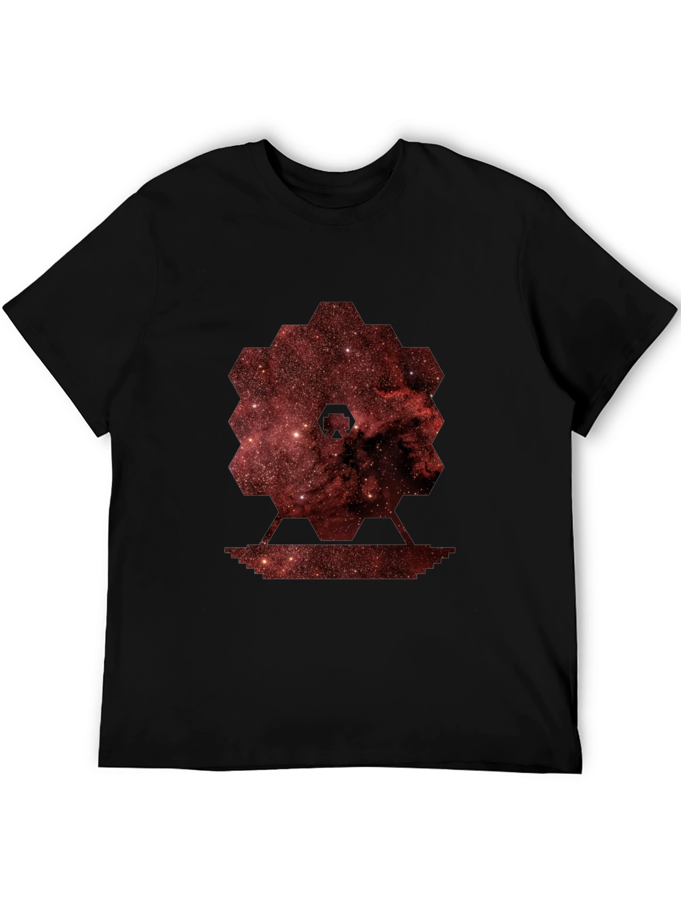 Nebula Hexagon Graphic Tee - Soft Cotton Blend