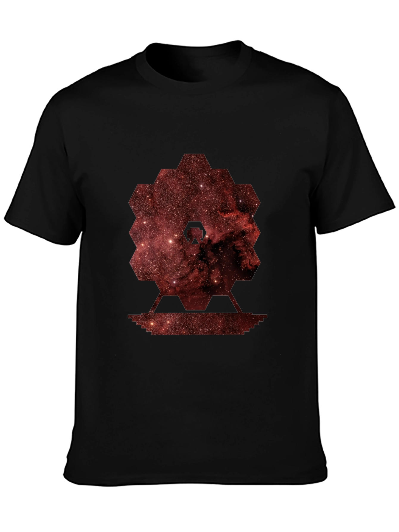 Nebula Hexagon Graphic Tee - Soft Cotton Blend