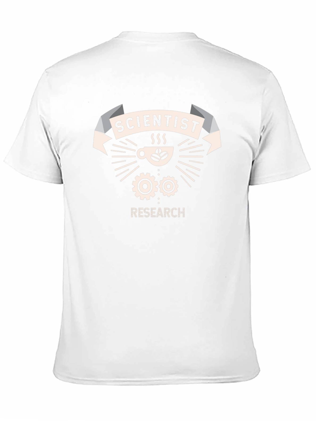 Scientist Research T-Shirt Coffee & Gears Design