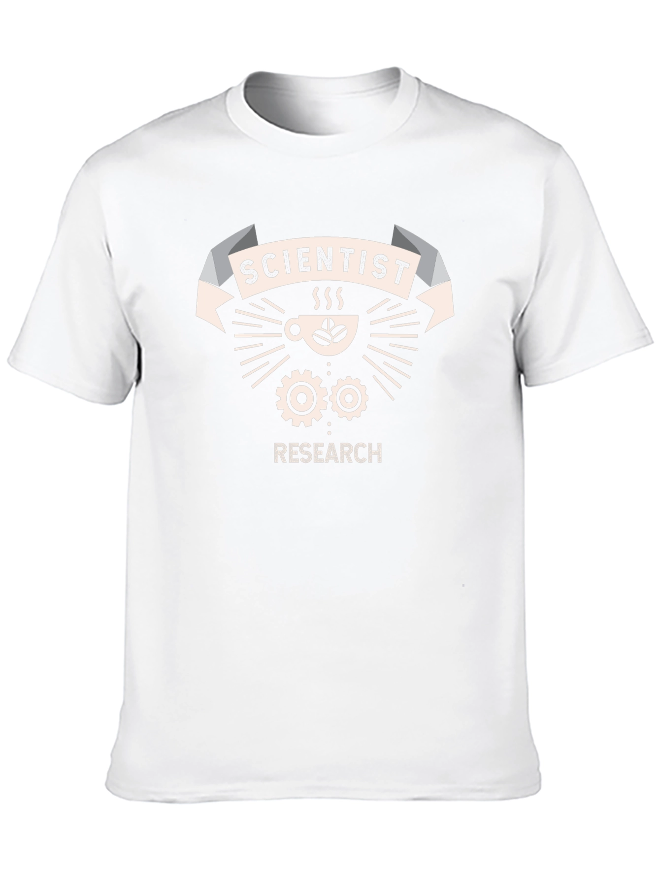 Scientist Research T-Shirt Coffee & Gears Design