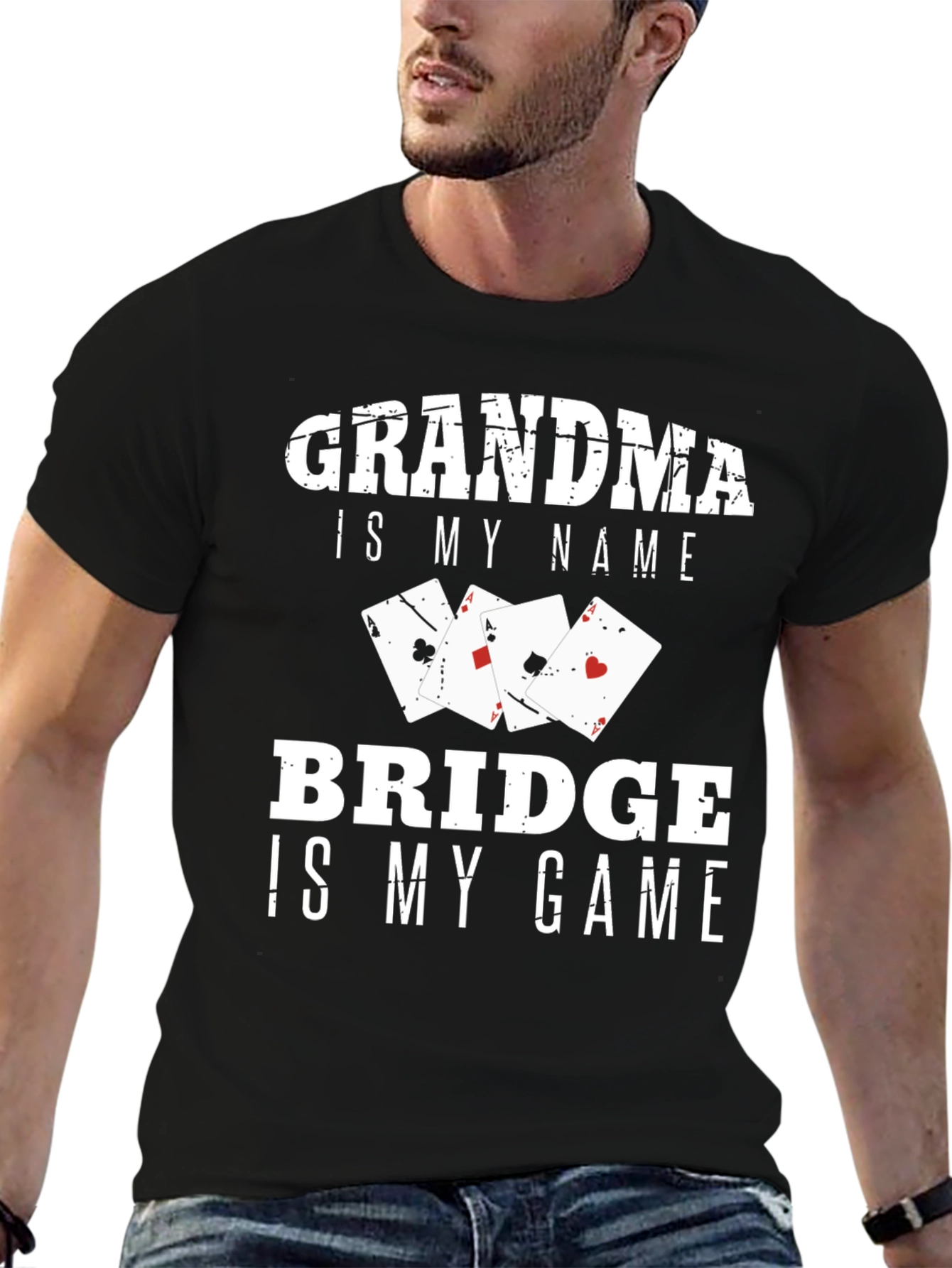Grandma Bridge Player T-Shirt