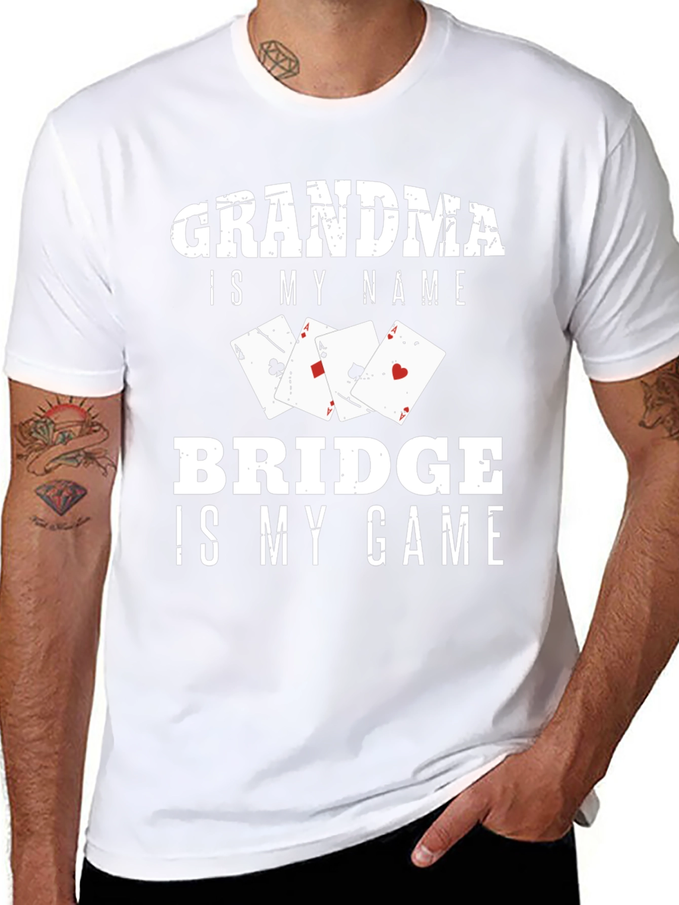 Grandma Bridge Player T-Shirt