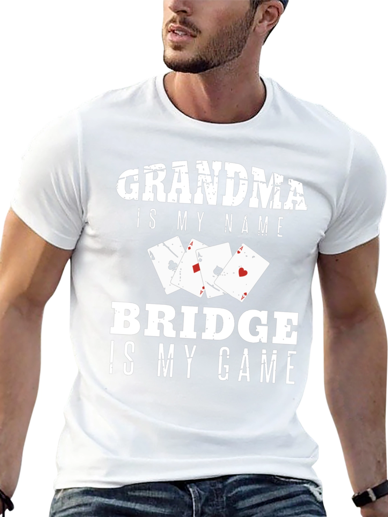 Grandma Bridge Player T-Shirt