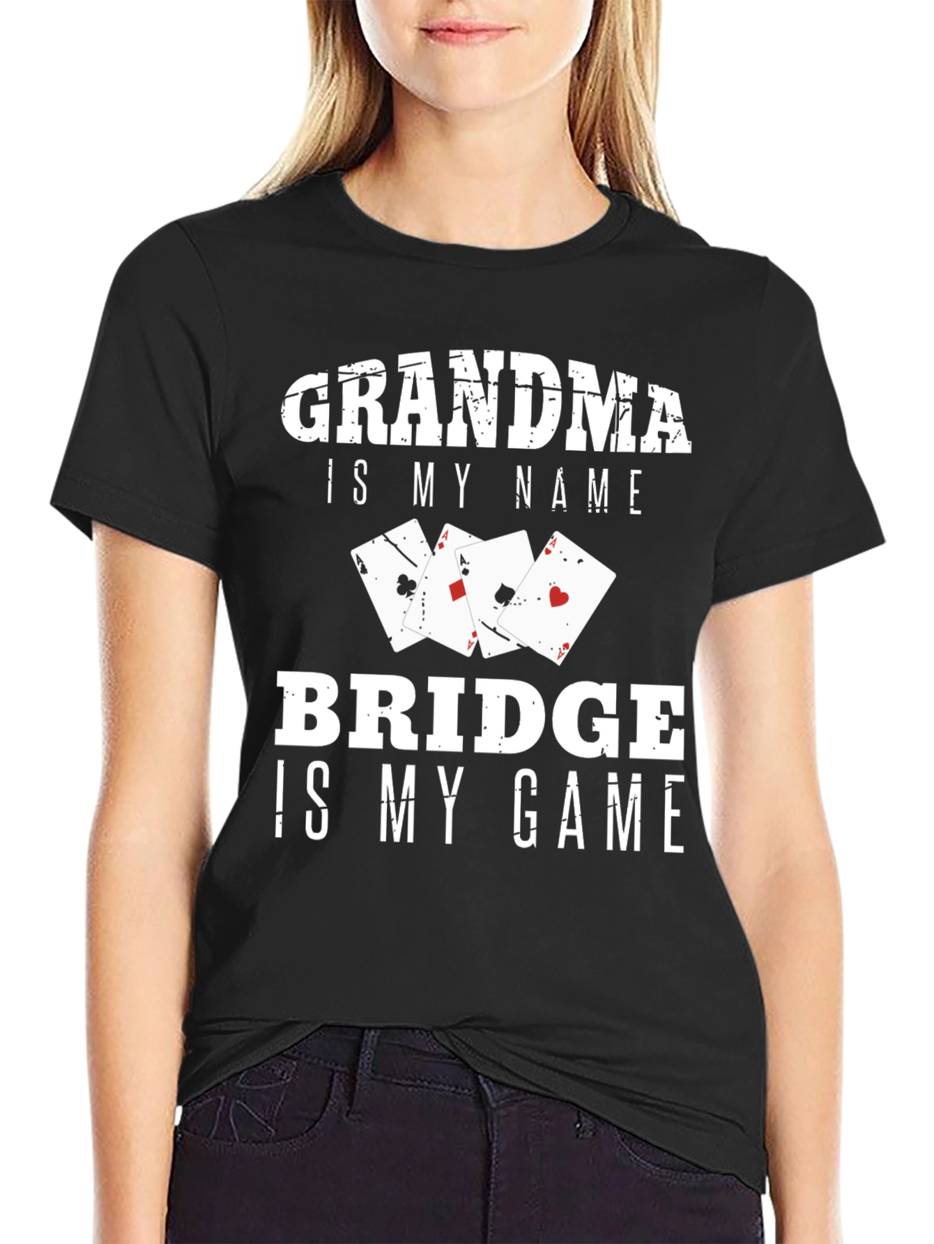 Grandma Bridge Player T-Shirt